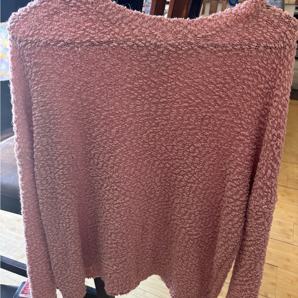 LC Lauren Conrad Pink Crew Neck Sweater